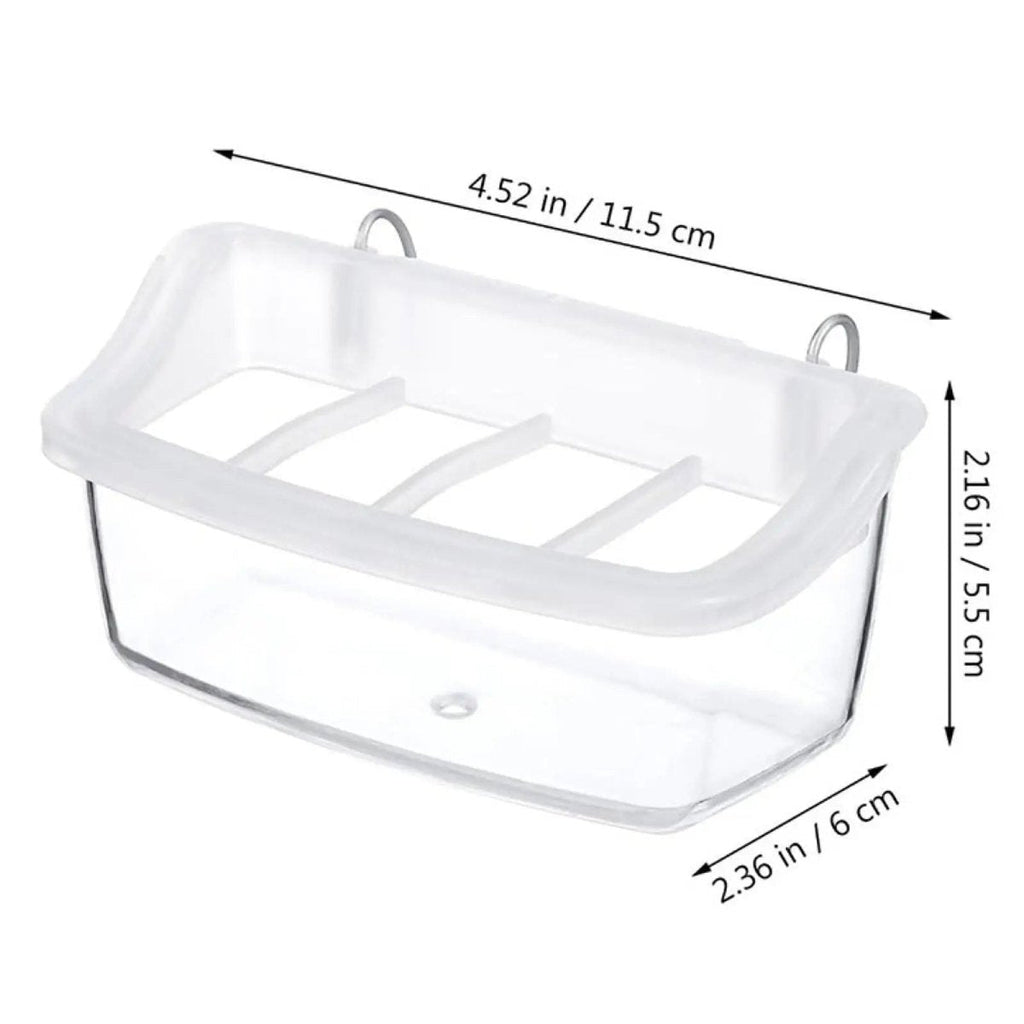 Clear Wing 360-Degree Transparent Parrot Feeder — Hygienic, Eco-Friendly Design