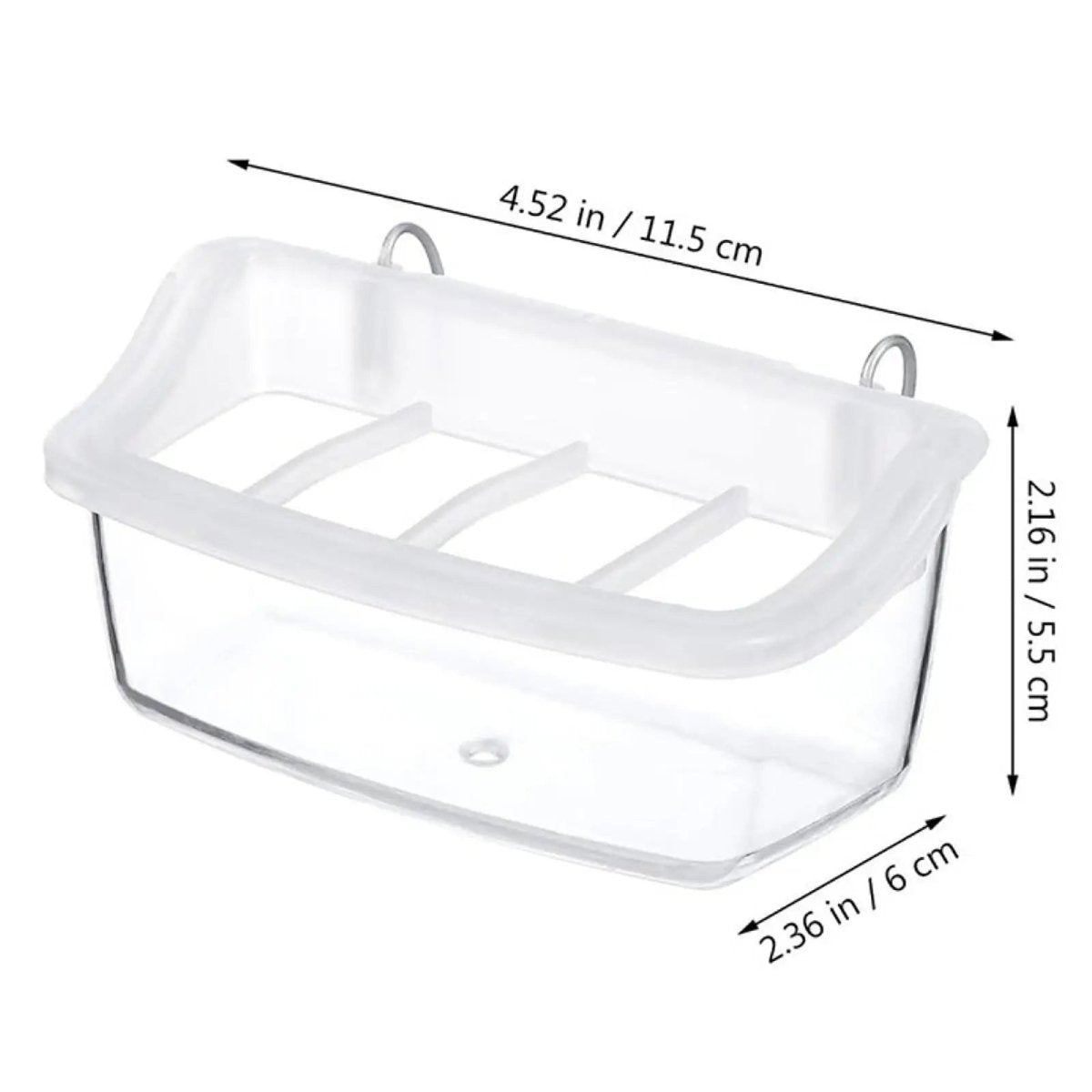 Clear Wing 360-Degree Transparent Parrot Feeder — Hygienic, Eco-Friendly Design