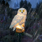 Decorative Solar Owl Garden Light Weatherproof Design - Euroselle