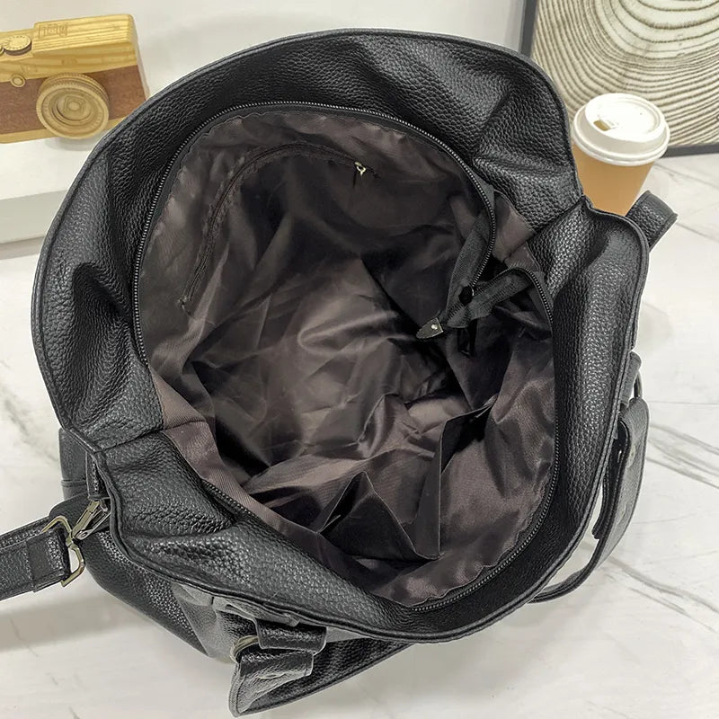 NovaLuxe Soft Faux Leather Women's Tote Bag — Organized Interior, Practical Compartments