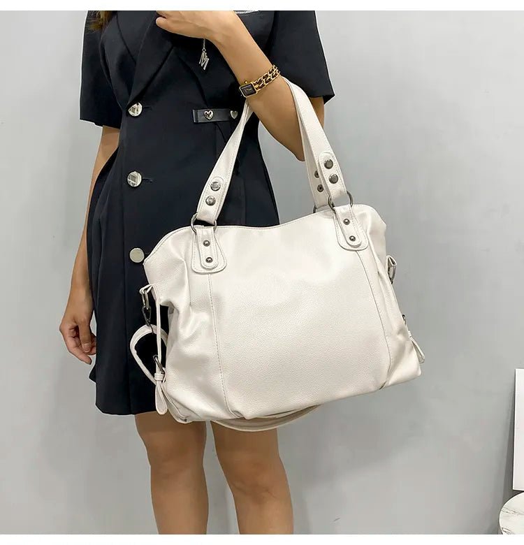 NovaLuxe Soft Faux Leather Women's Tote Bag — Organized Interior, Practical Compartments