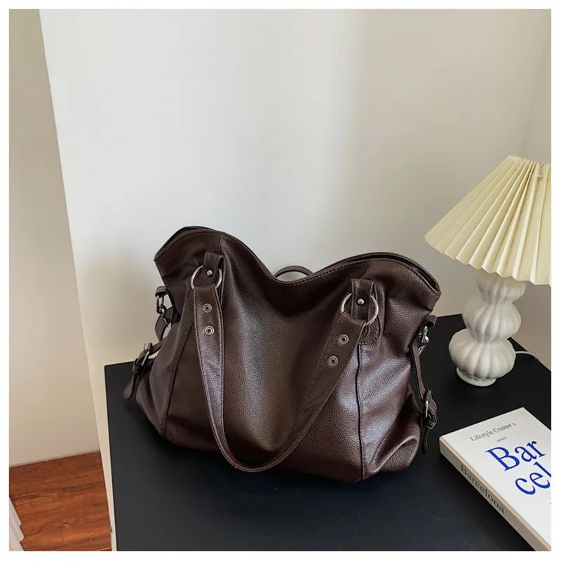 NovaLuxe Soft Faux Leather Women's Tote Bag — Organized Interior, Practical Compartments
