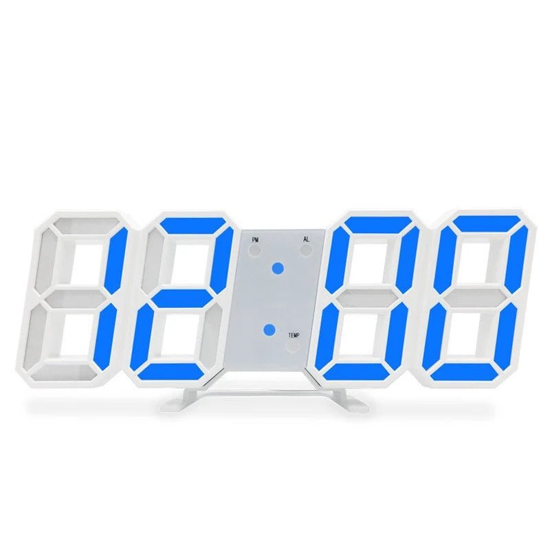 LumenNova 3D Light Digital Clock – Voice Control Display & Quiet Alarm