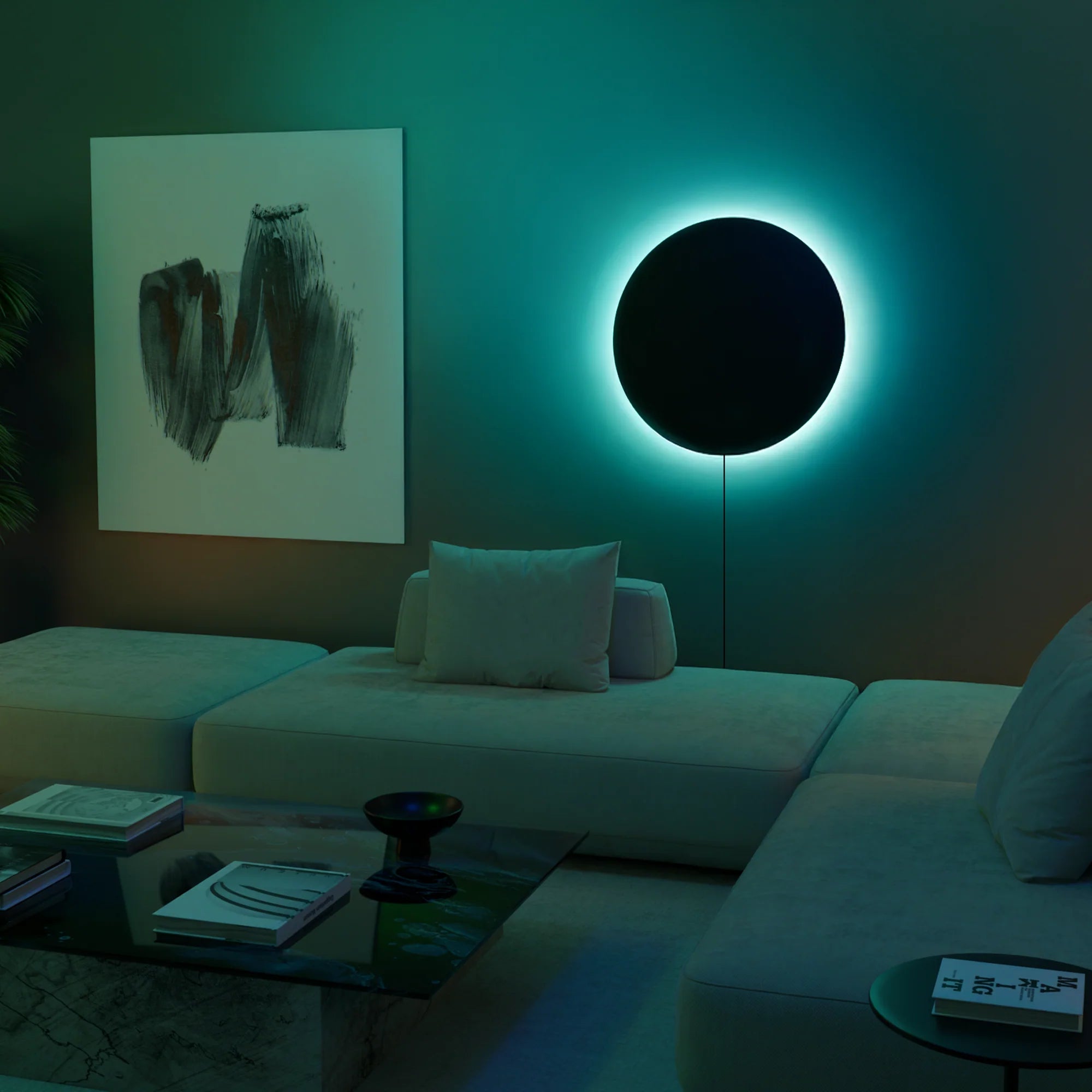 Eclipse Glow Wandlampe - Anpassbare LED-Stimmungsbeleuchtung | Euroselle
