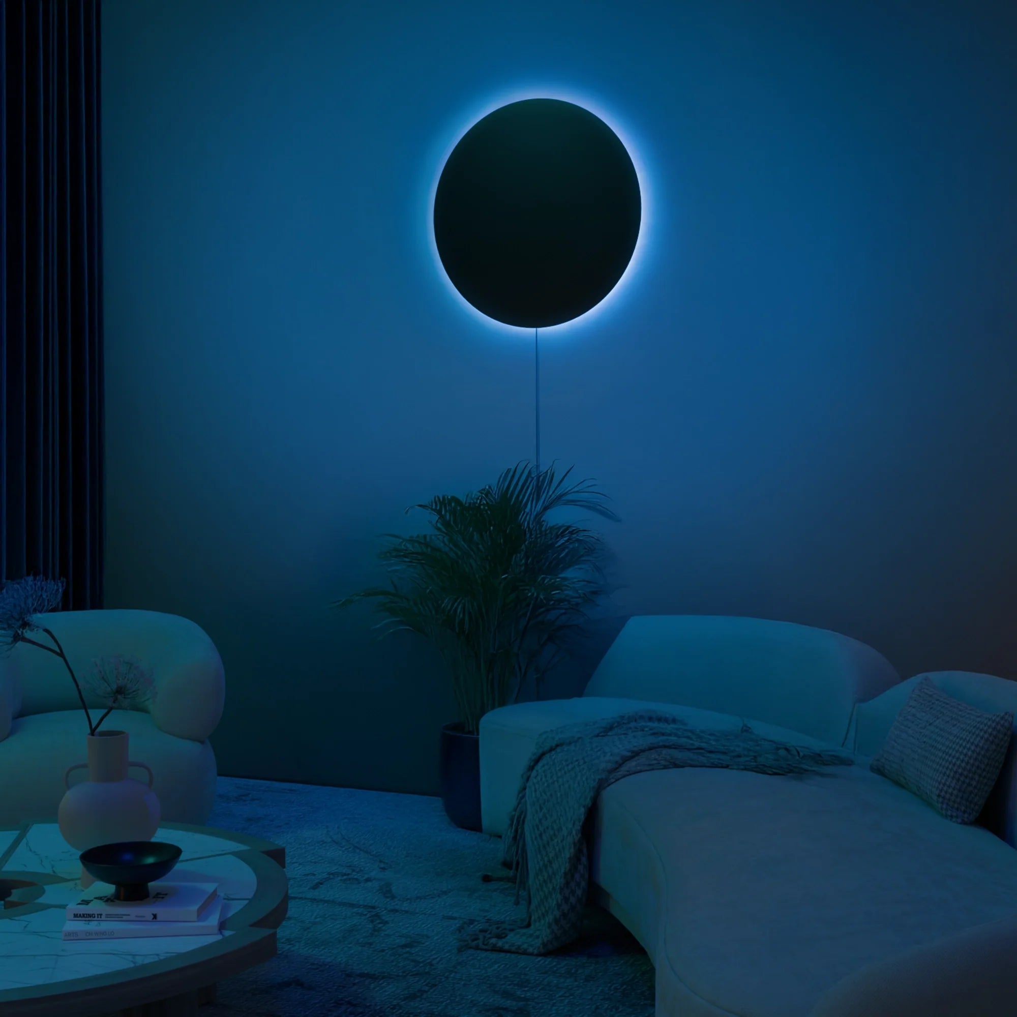 Eclipse Glow Wandlampe - Anpassbare LED-Stimmungsbeleuchtung | Euroselle