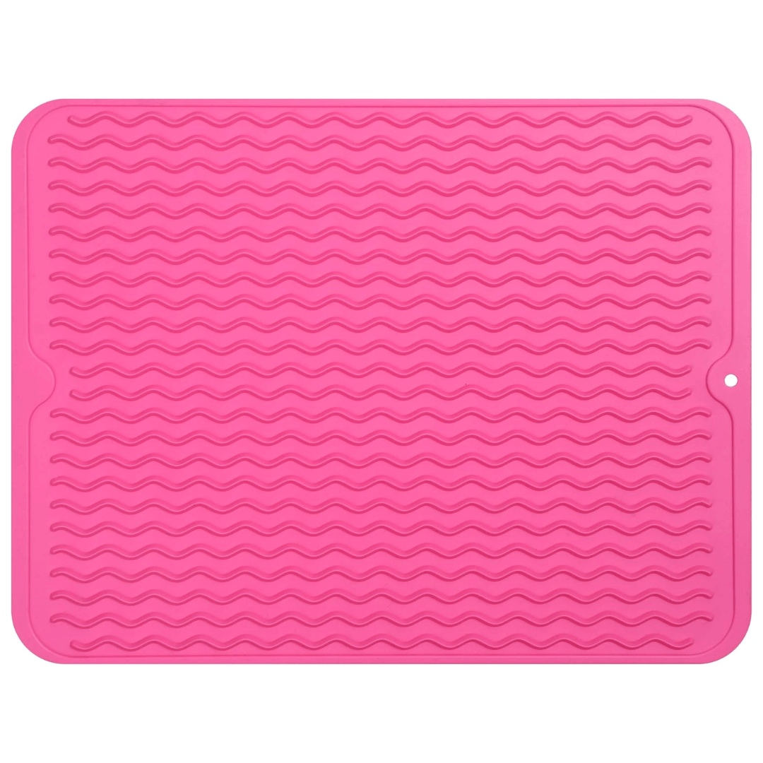 Eco-Conscious Silicone Dish Mat Protects Counters from Heat and Water - Euroselle
