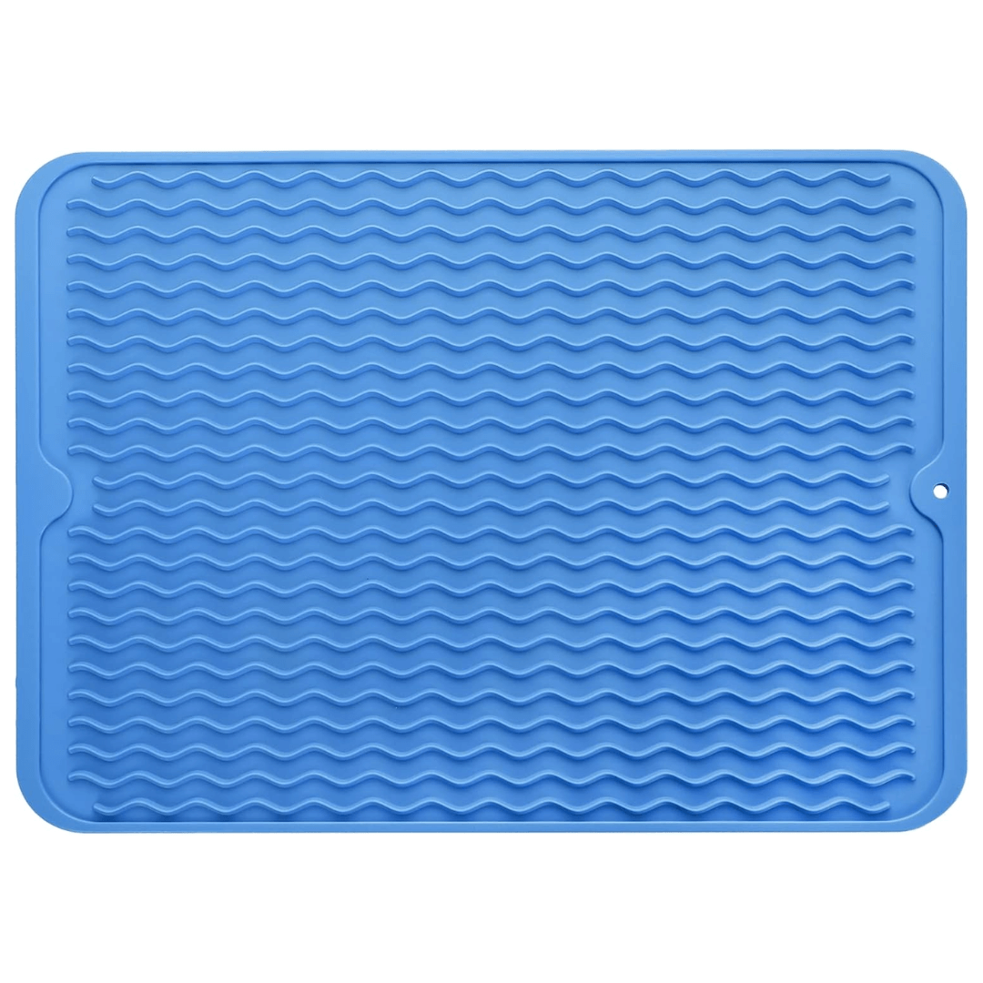 Eco-Conscious Silicone Dish Mat Protects Counters from Heat and Water - Euroselle