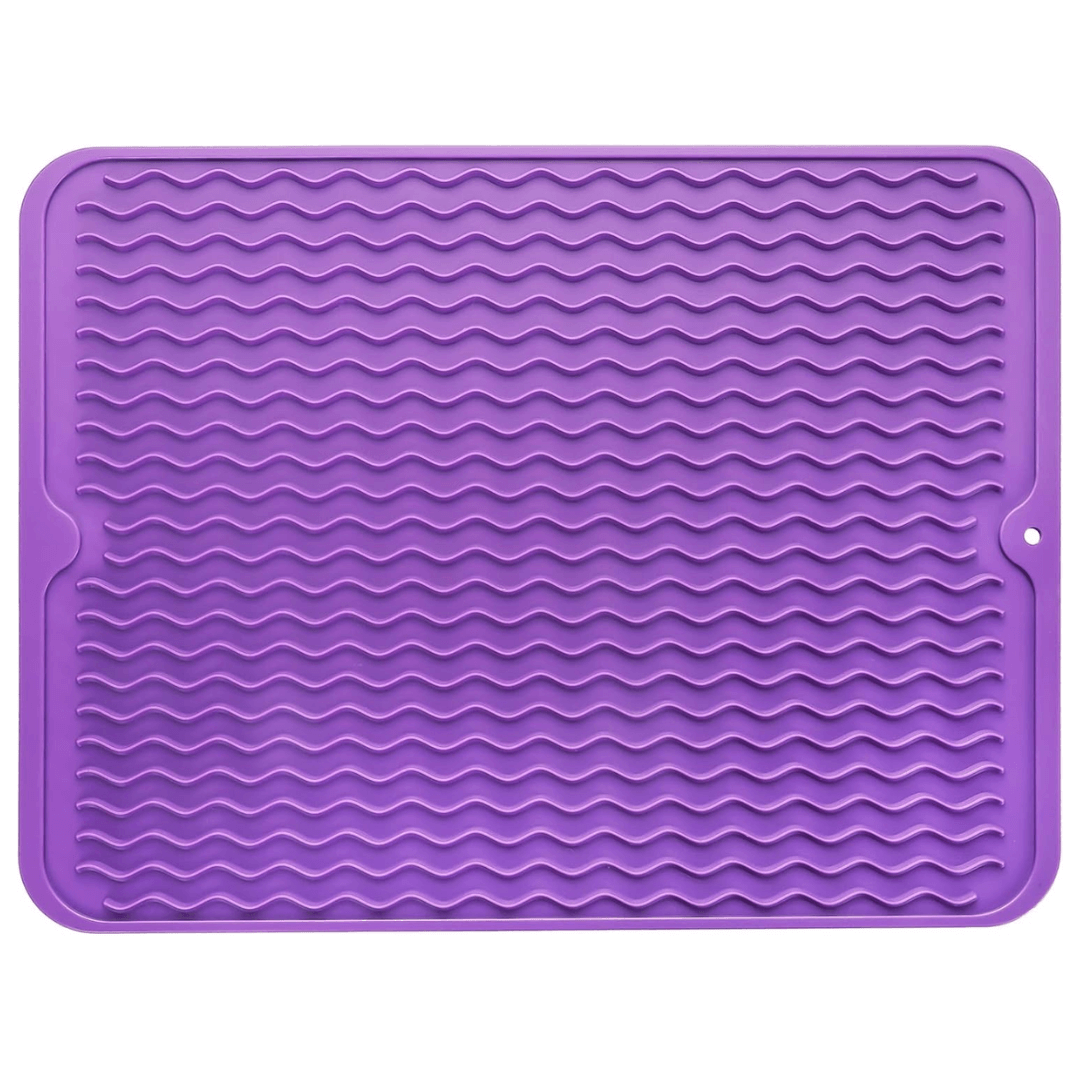 Eco-Conscious Silicone Dish Mat Protects Counters from Heat and Water - Euroselle