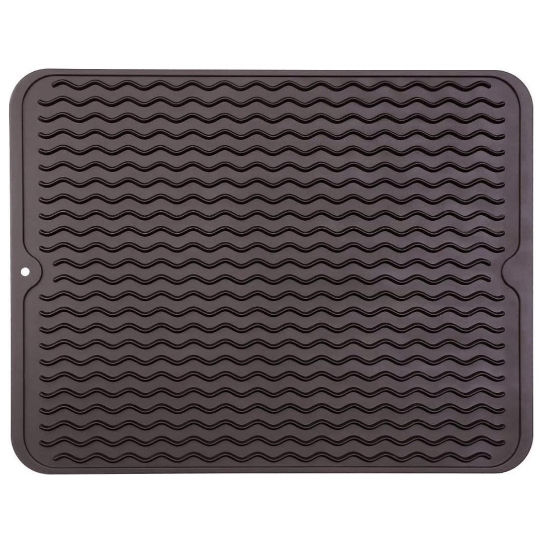 Eco-Conscious Silicone Dish Mat Protects Counters from Heat and Water - Euroselle