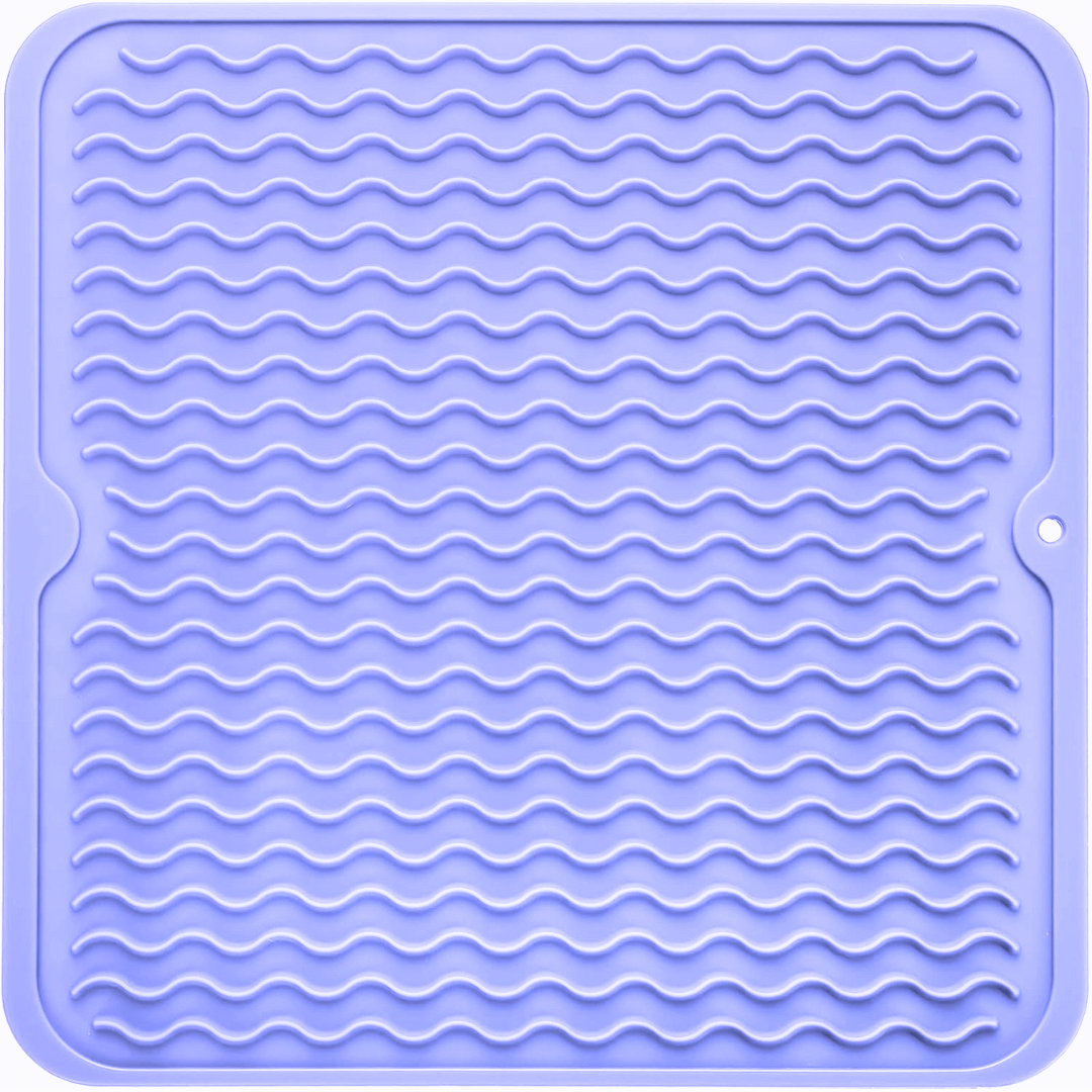 Eco-Conscious Silicone Dish Mat Protects Counters from Heat and Water - Euroselle