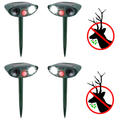 Solar Motion Ultrasonic Repeller for Humane Garden Protection - Euroselle