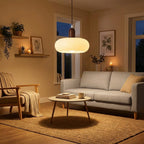 Nova Nordic Pendant Lamp With Wood Plus Glass For Home Use