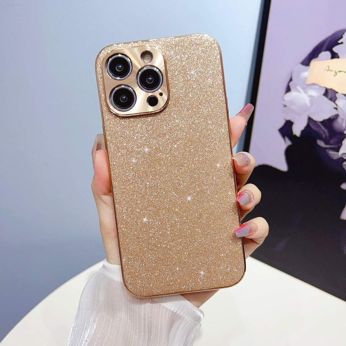 حافظة واقية لسلسلة iPhone 13-17 — إطار معدني وظهر بملمس مميز