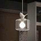Aloria Bird Pattern Pendant Light With Natural Modern Style