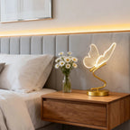 Elegant Butterfly Table Lamp – Rechargeable Cordless Design with Adjustable Lighting for Bedroom or Nightstand | Euroselle