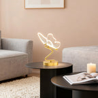 Elegant Butterfly Table Lamp – Rechargeable Cordless Design with Adjustable Lighting for Bedroom or Nightstand | Euroselle