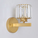 Wall Sconce Light Iron Crystal E27 Base Glass Shade | Euroselle
