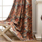 Vintage Floral Tapestry Curtain for Elegant Living Spaces - Euroselle