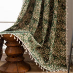 Vintage Floral Tapestry Curtain for Elegant Living Spaces - Euroselle