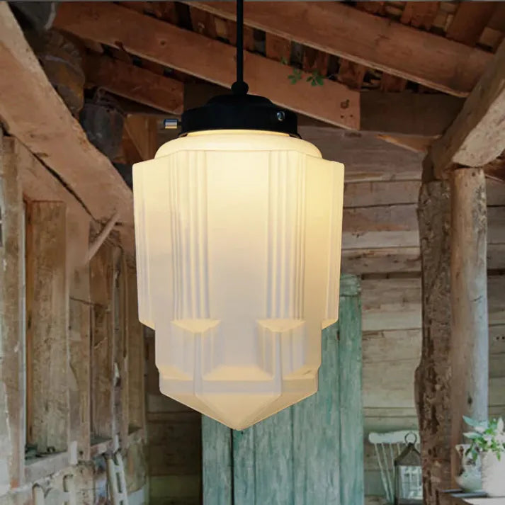 Aurora vintage-tyylinen lasiriippuvalaisin keittiösaarekkeelle
