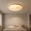 LunaNova Round Ceiling Flush Mount — Soft Diffused Light, Minimalist Moon Silhouette