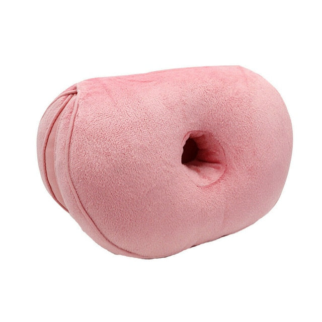 Premium Memory-Schaum-Sitzkissen für ergonomischen Rückenkomfort, schwarz - Euroselle