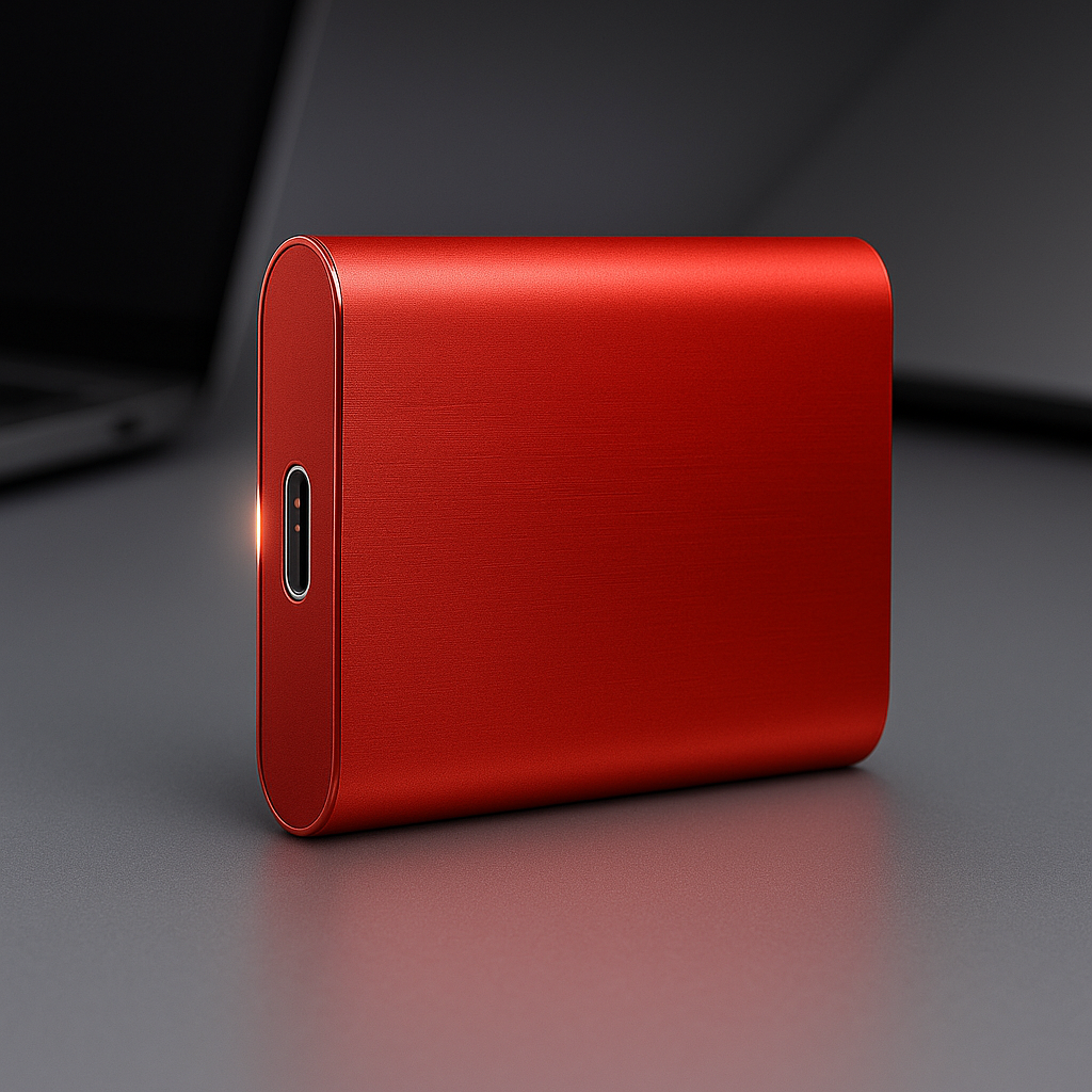 Bærbar ekstern SSD — USB-C-lagring med 1050 MB/s overføringshastighet