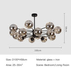 Magic Bean Glass Chandelier