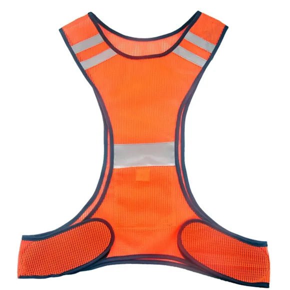 LumaGlow USB-oppladbar LED-vest – 360° synlighet, LED-paneler foran og bak