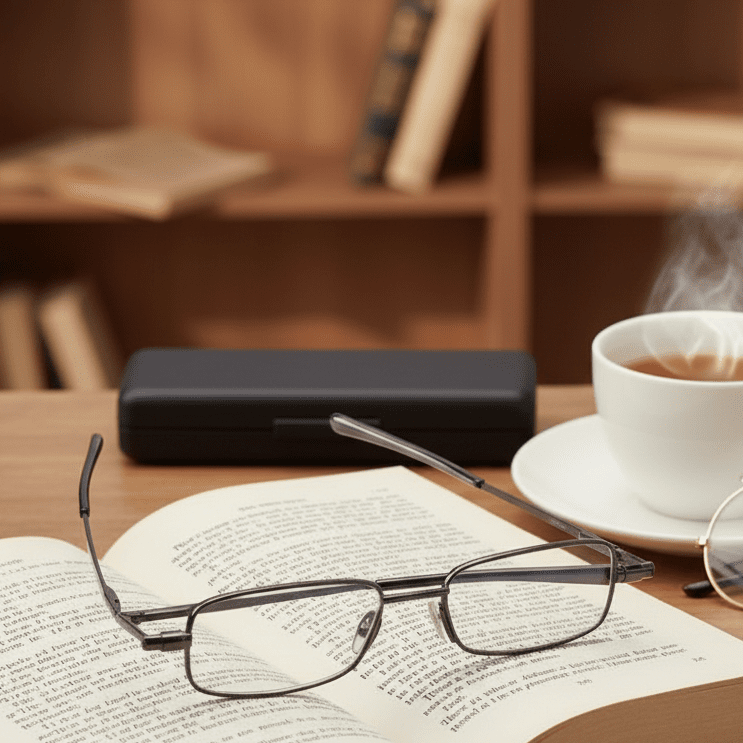 Occhiali da lettura pieghevoli FlexiLite — Meccanismo a molla di 90-Degree, profilo sottile