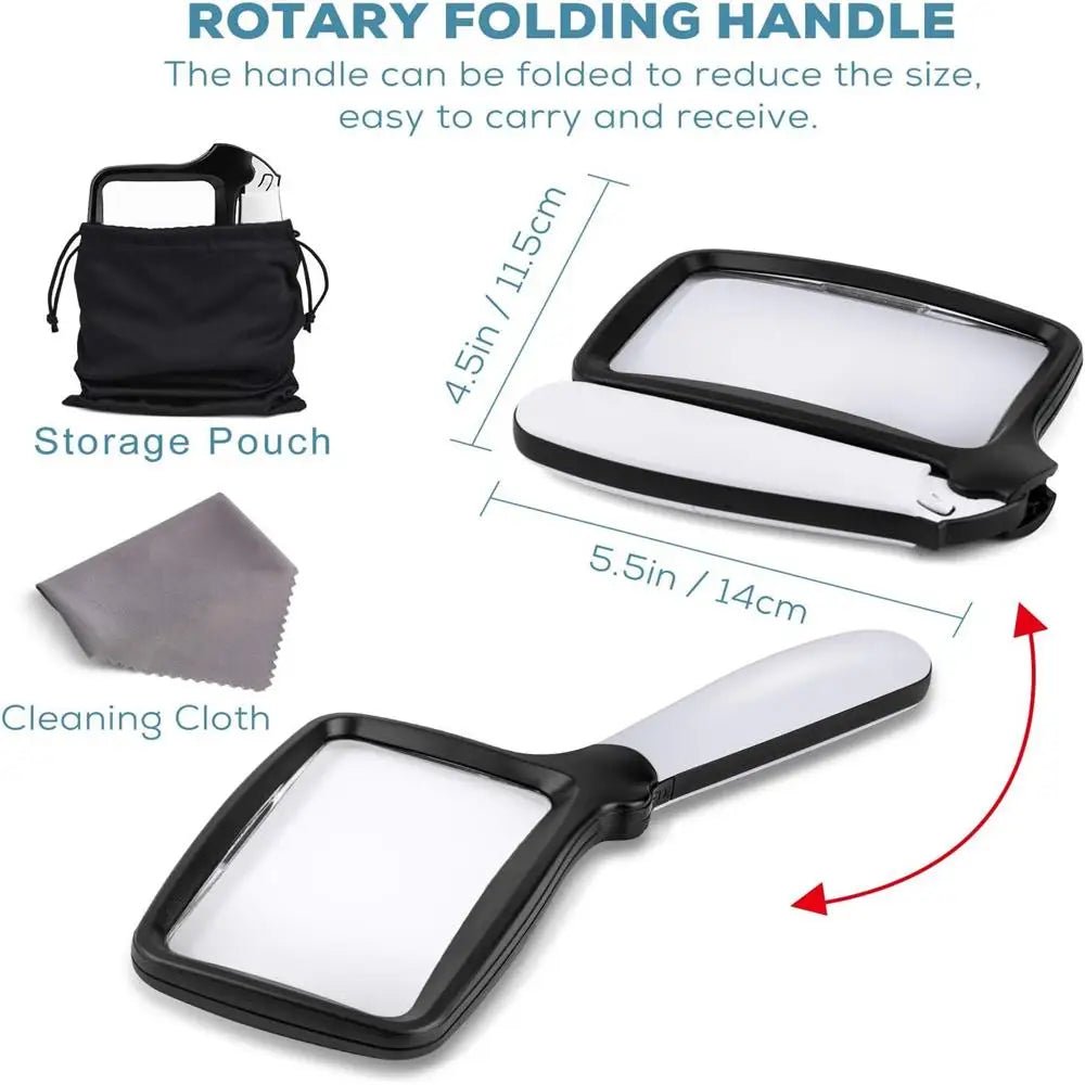 ClarityPro 3-fache Handlupe – helle LED-Beleuchtung