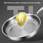 Titanium Non-Stick Frying Pan for Even Heat and Effortless Cooking on Induction and All Stovetops - Euroselle