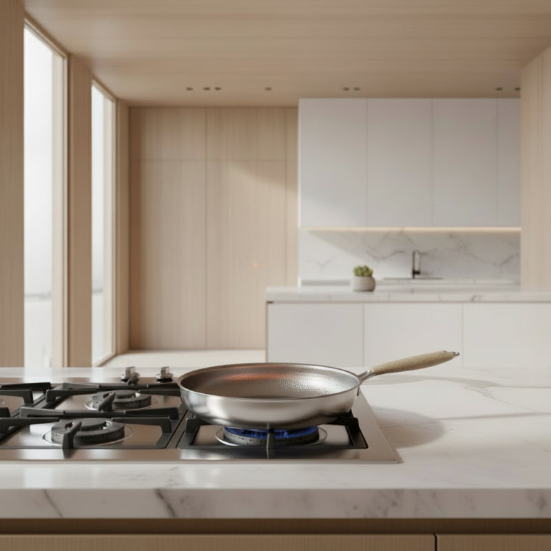 Titanium Hammered Non-Stick Frying Pan Induction Ready - Euroselle