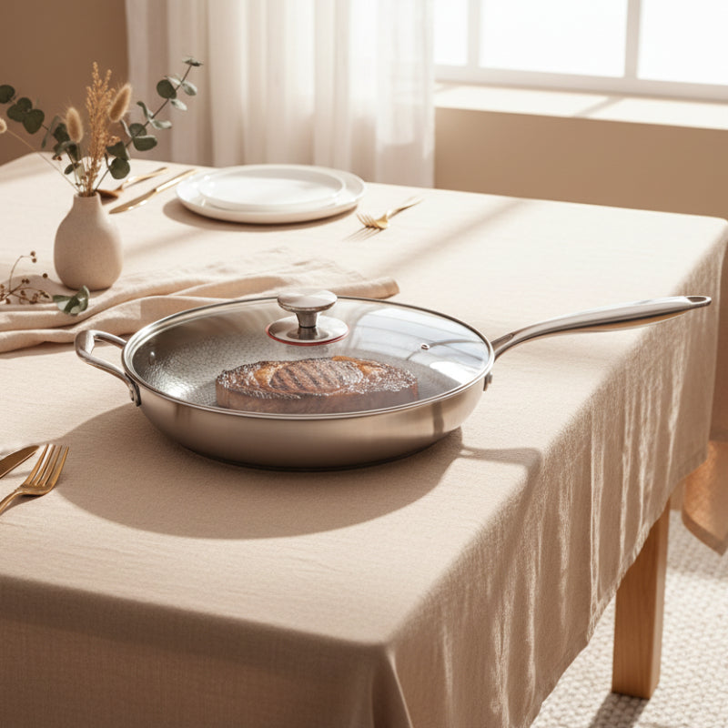 Titanium Hammered Non-Stick Frying Pan Induction Ready - Euroselle