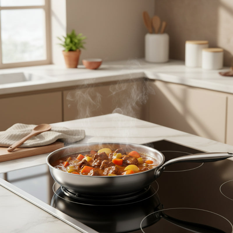 Titanium Hammered Non-Stick Frying Pan Induction Ready - Euroselle