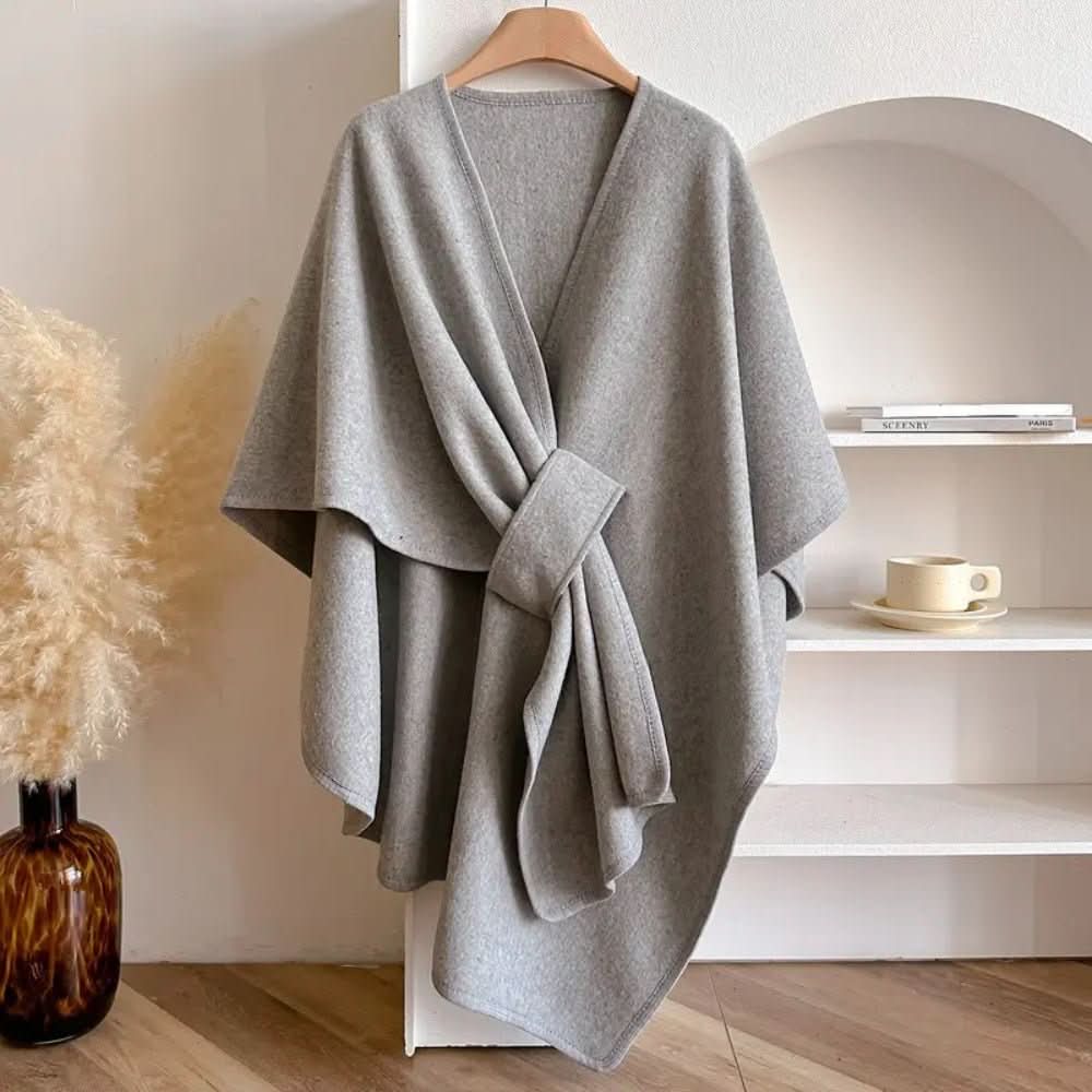Kabát se šálou Aurora Shine — třpytivý ochranný zavinovací design