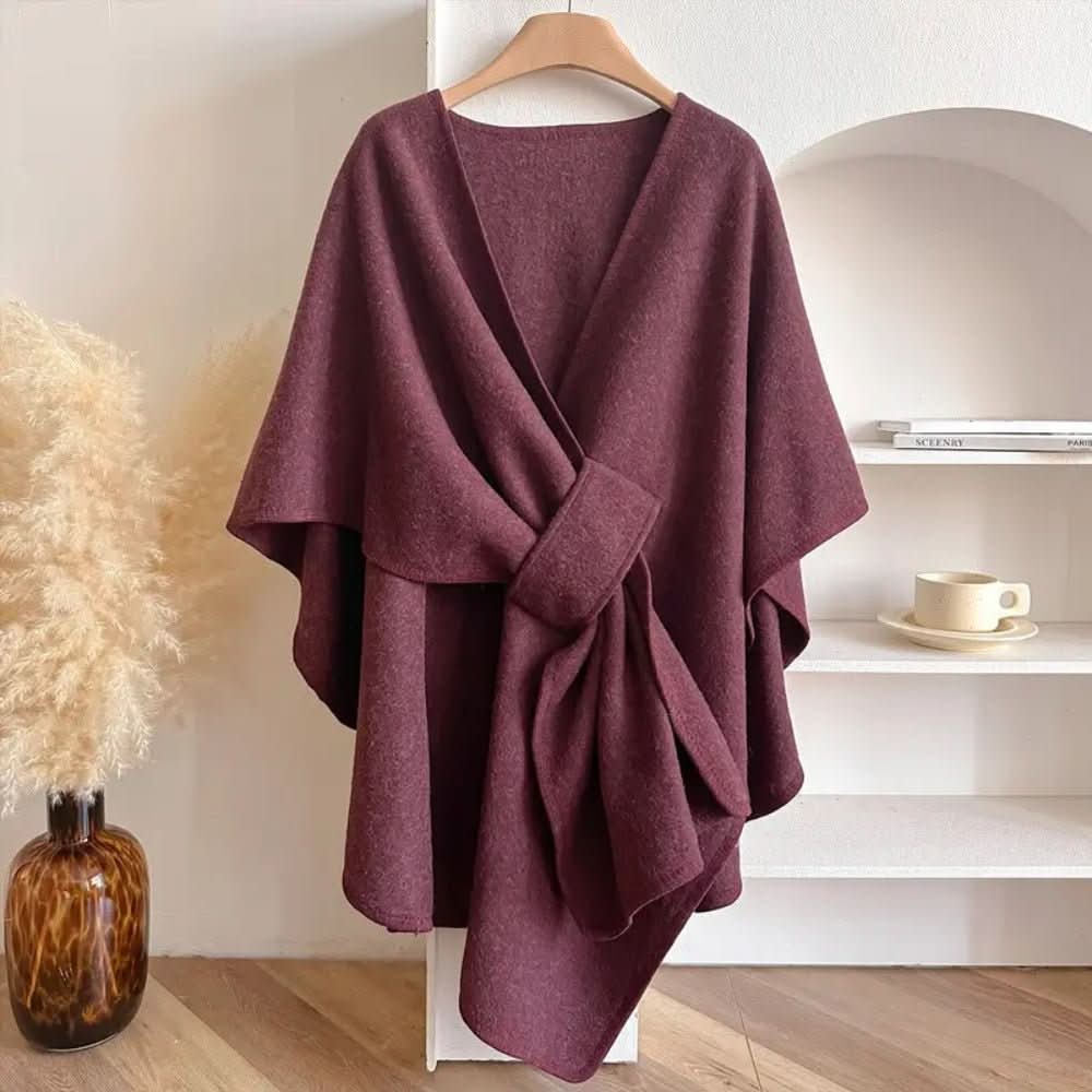 Kabát se šálou Aurora Shine — třpytivý ochranný zavinovací design