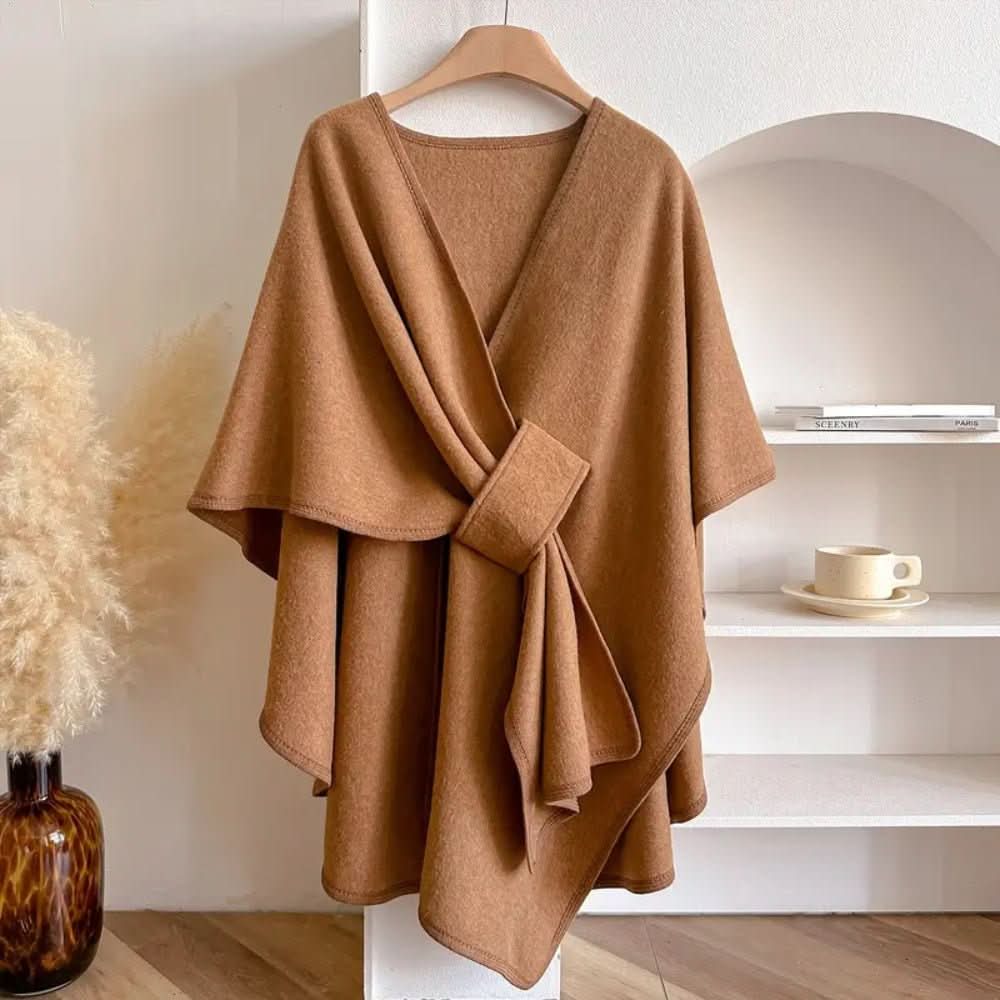 Kabát se šálou Aurora Shine — třpytivý ochranný zavinovací design