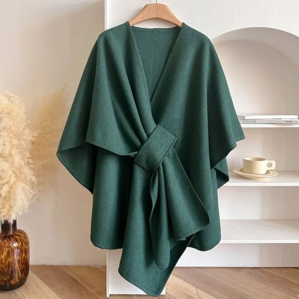 Kabát se šálou Aurora Shine — třpytivý ochranný zavinovací design
