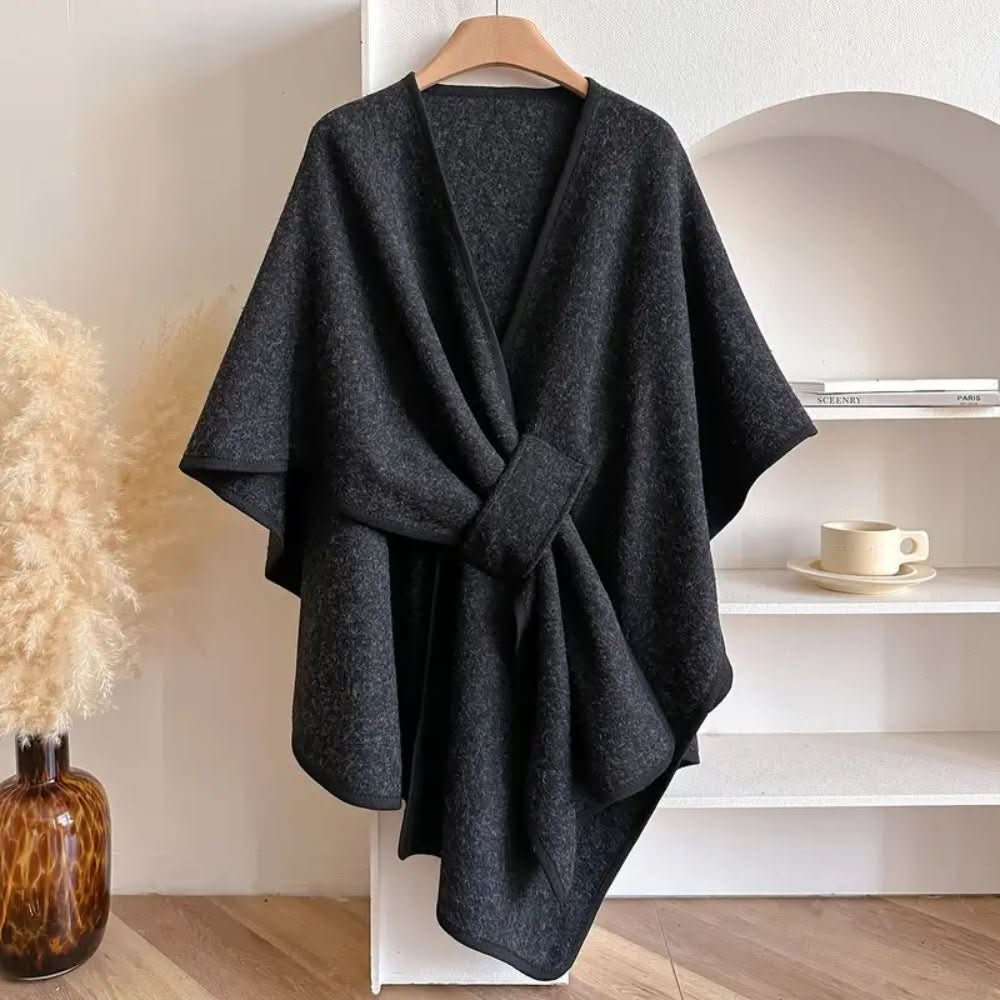 Kabát se šálou Aurora Shine — třpytivý ochranný zavinovací design