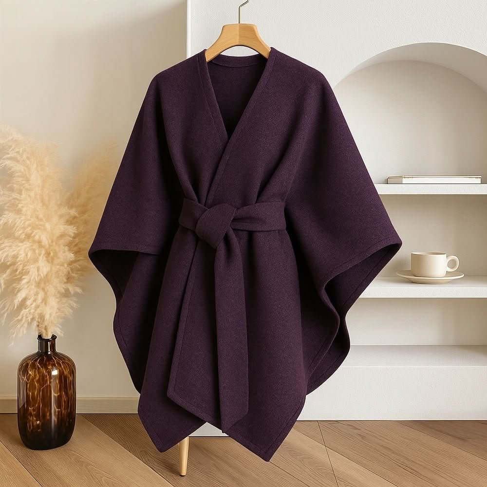 Kabát se šálou Aurora Shine — třpytivý ochranný zavinovací design