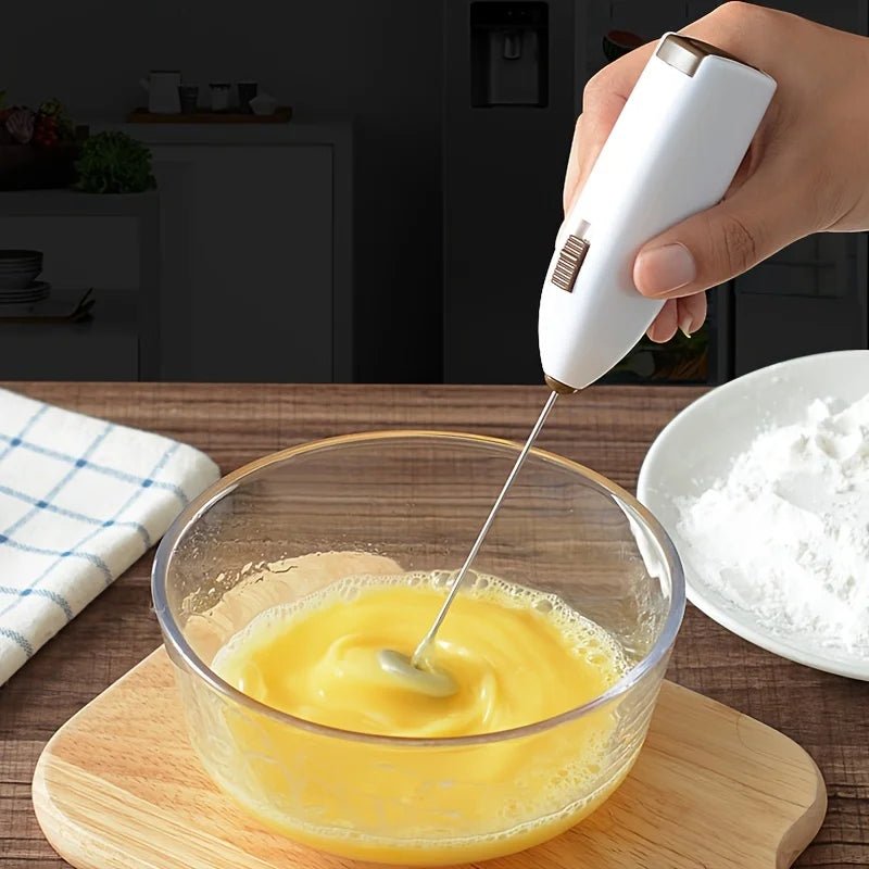 NovaFoam mini trådlös mjölkskummare — snabb skumning med en knapp, kompakt batteridriven design