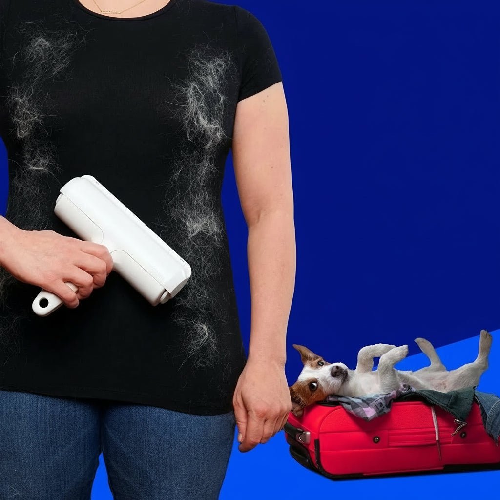 FurEase Reusable Hair Removal Roller — Adhesive-Free Pet Fur and Lint Remover