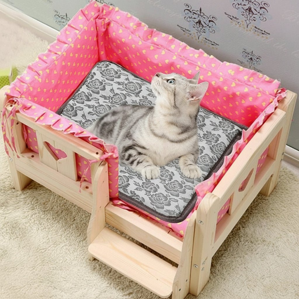 حصيرة التدفئة الكهربائية للحيوانات الأليفة Cozy Heat — تحكم مدمج في درجة الحرارة وسطح مقاوم للماء بالكامل
