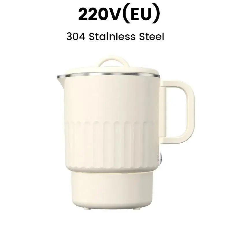 קומקום חשמלי מתקפל לנסיעות, 27 oz, בעל שני מצבי הספק ועשוי פלדת אל-חלד