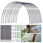 Túnel Policarbonato para Jardim de 5 Peças com Estrutura Resistente em Fibra de Vidro - Euroselle