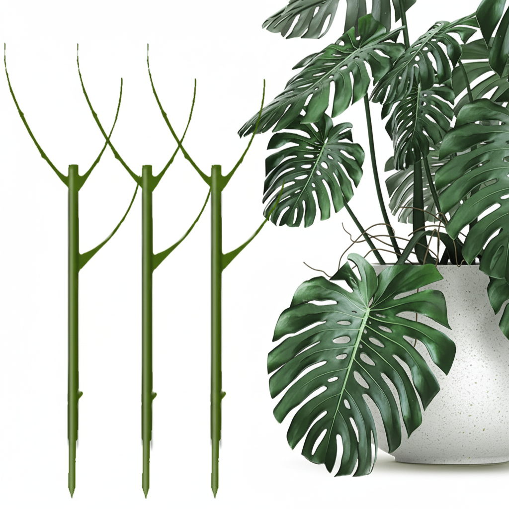 Stackable Plant Support Rings Set of 3 for Indoor & Outdoor Gardening - Euroselle