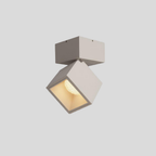 Verstellbare Würfel-LED-Deckenleuchte, semi-flush montiert, dimmbar, Aluminium | Euroselle
