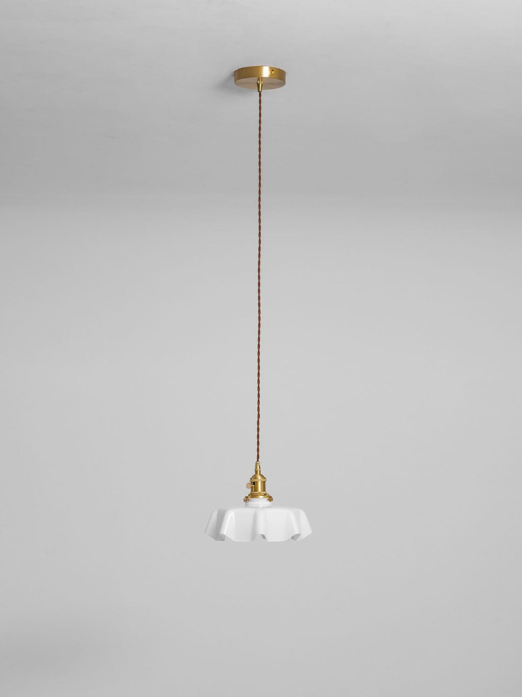 Textured Dome Pendant Light — Adjustable Height, White, Beige, Pink & Blue