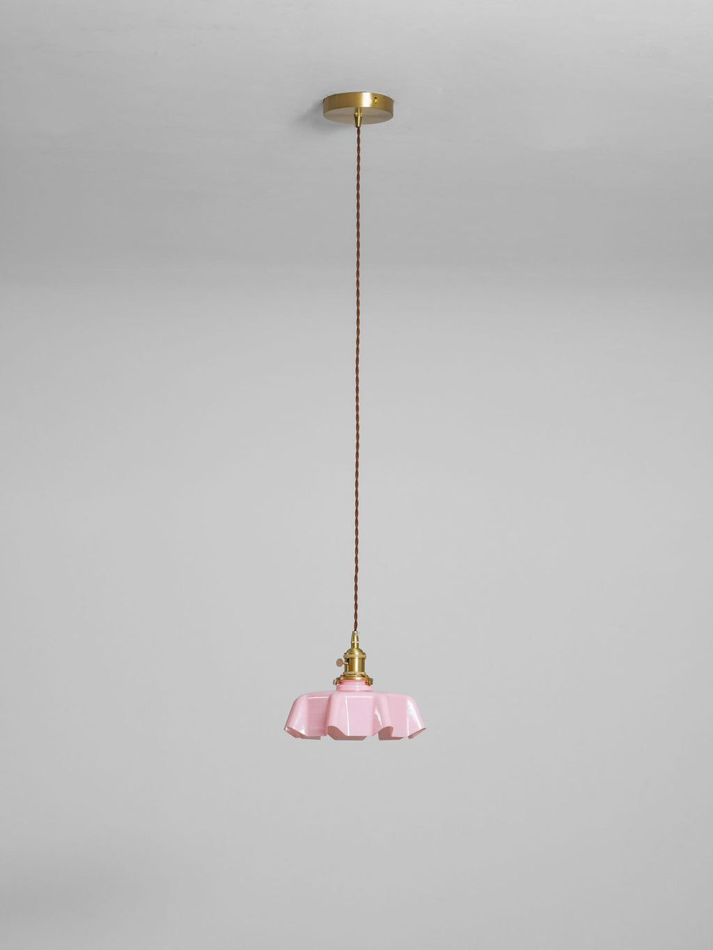 Textured Dome Pendant Light — Adjustable Height, White, Beige, Pink & Blue